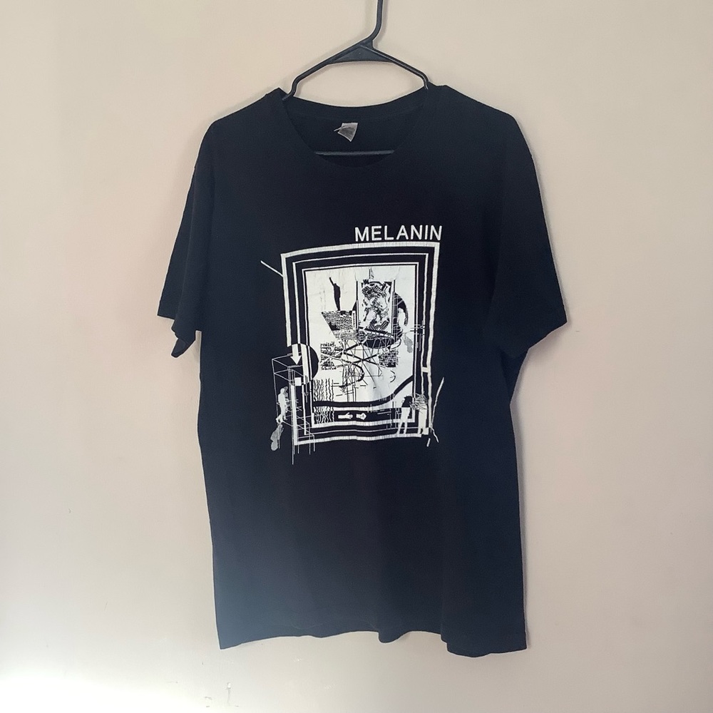 Melanin - punk band shirt - Large
